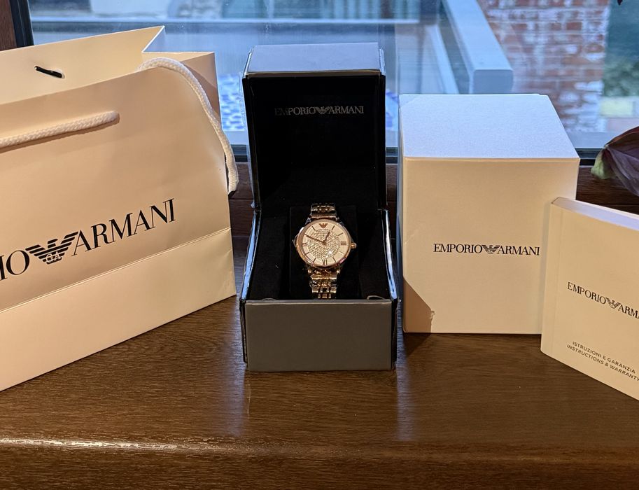 Ceas damă Emporio Armani nou, set complet, elegant, în cutie originală