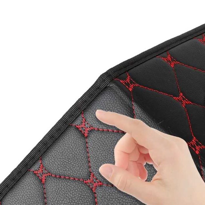 Кожен органайзер за багажник, с червен шев - Три размера