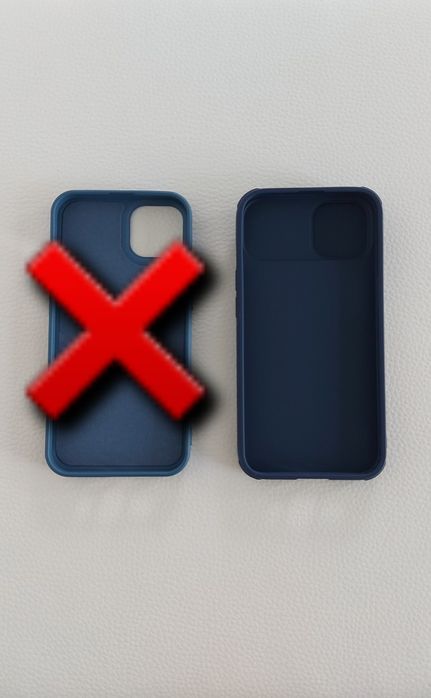 Husa iPhone 13 , 14 noua , culoarea albastra
