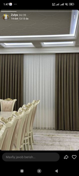 Parda tikamiz,peredelka qilamiz,yuvib dazmollab ilib beramiz.Arzonga