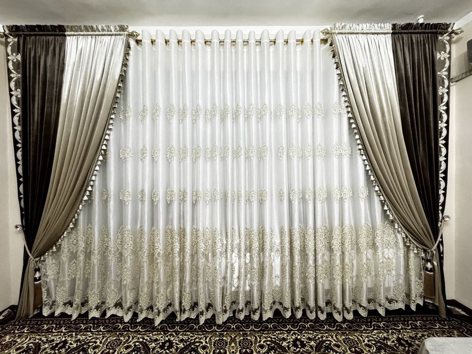 Парда дераза ва эшик учун холати янги без занавеска