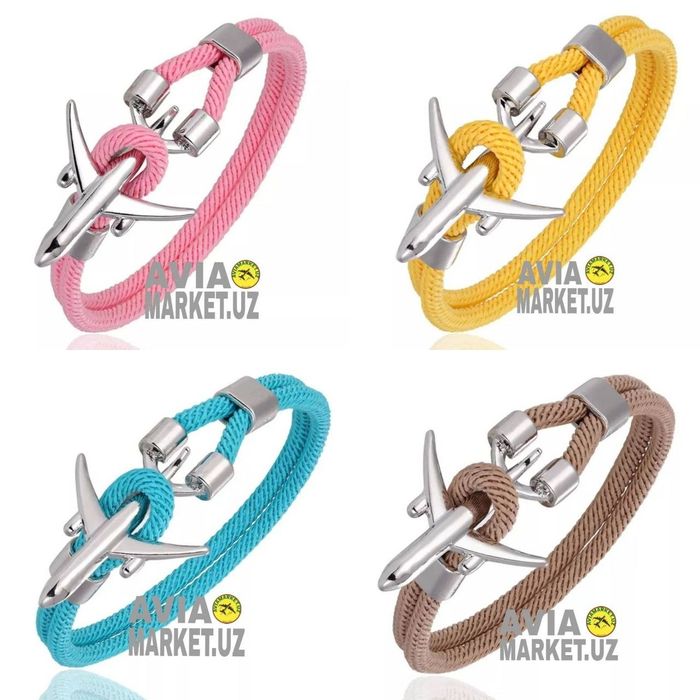 Браслет на руку (самолёт металлический) отличный подарок