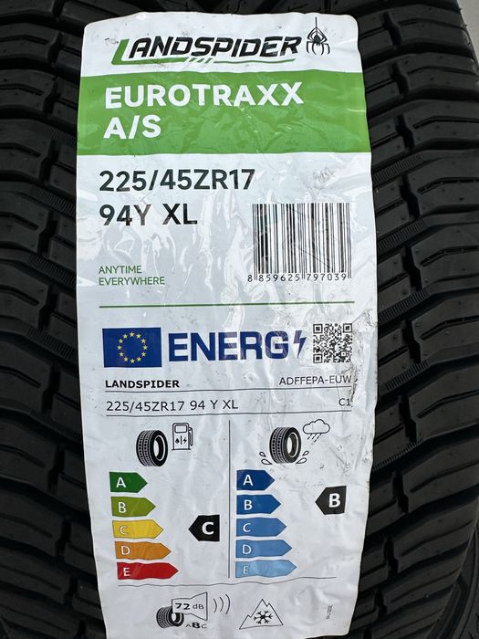 Нови всесезонни гуми LANDSPIDER EUROTRAXX A/S 225/45R17 94Y XL БОРД 2254517