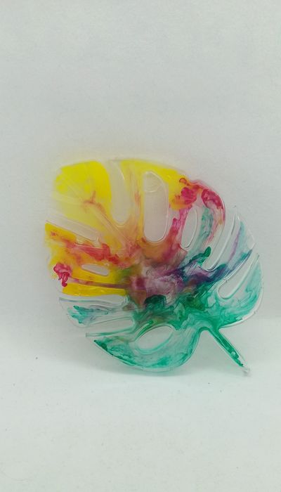 Подложки за чаши, ръчно изработени от епоксидна смола.