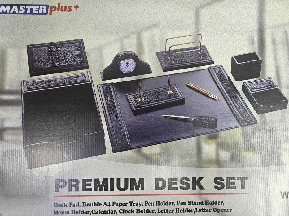 Настольный набор для руководителя Master plus+ Черный Скидки !!!