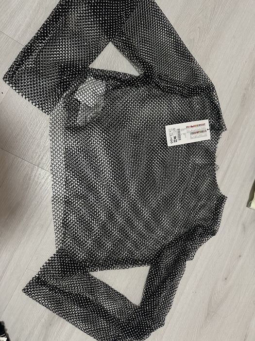 Bershka блуза с камъни блестяща