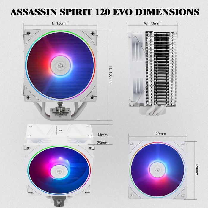 Cooler CPU Aer Thermalright Assassin Spirit 120 EVO,AGHP,PWM,AMD Intel