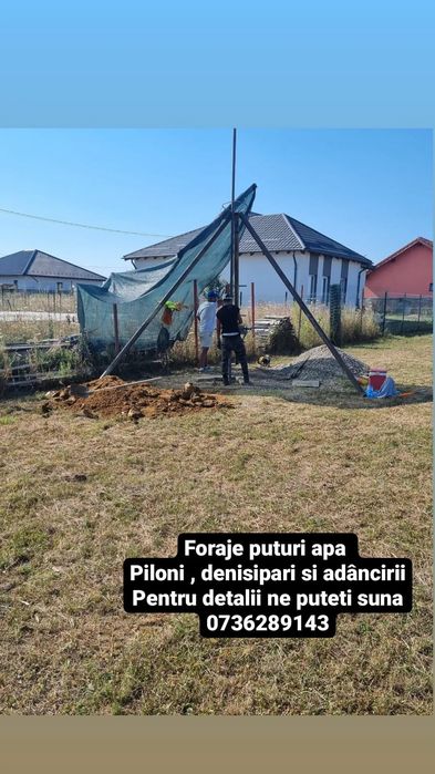 Foraje puturi manual si mecanizat