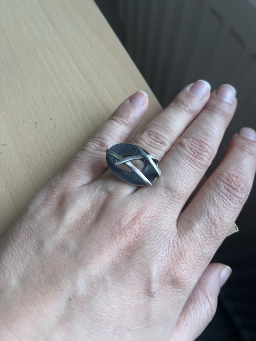 Сребърен пръстен ръчно изработен