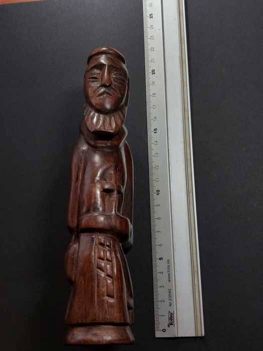 Statuetă lemn călugăr cappucin