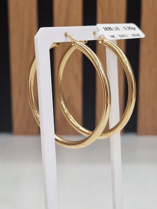 Cercei Aur 14k Greutate 5.09gr Garantie!#53613