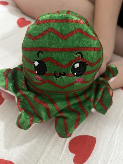 Мякгая игрушка двухстороний осминог