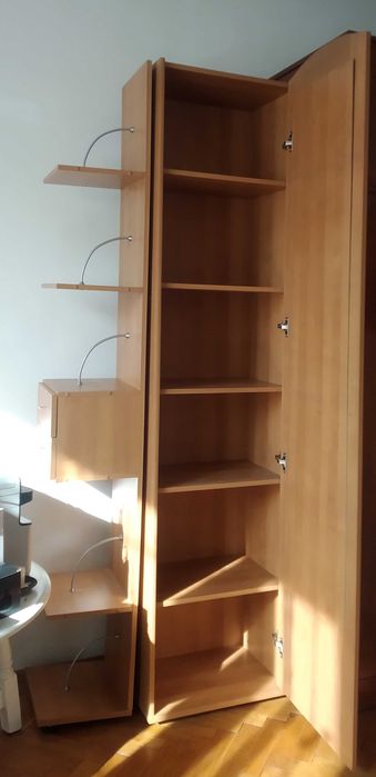 Модулна секция за дневна - тв шкаф, етажерка, висок шкаф, скрин, комод