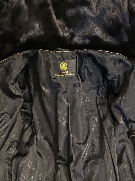 Шуба норковая черная