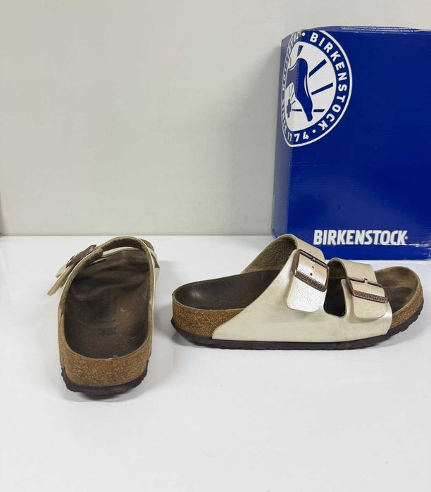 Birkenstock Arizona Metallic Gold