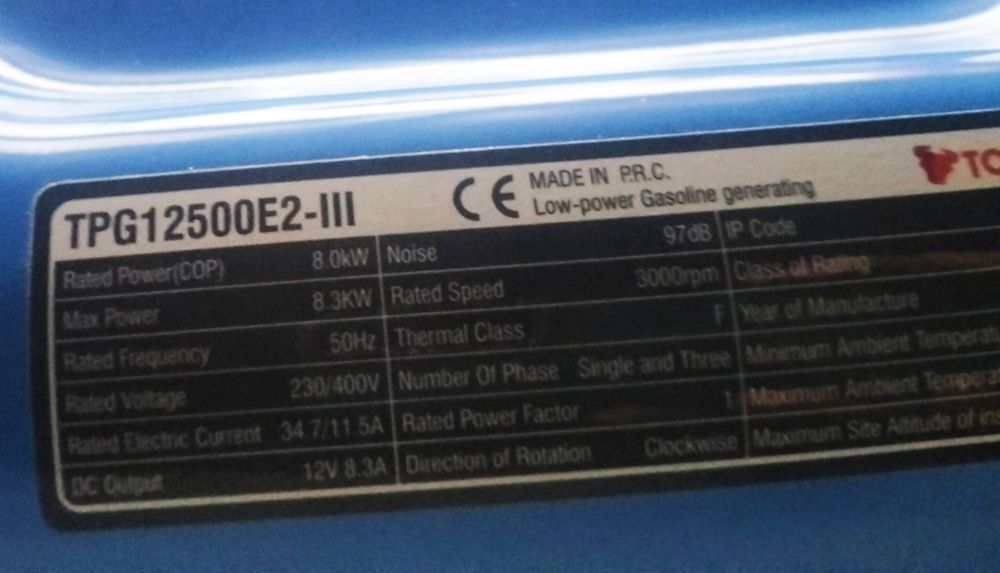 Generator TORXER 220-380V