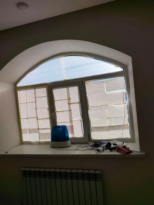 Продам бу окна (витраж и арки)