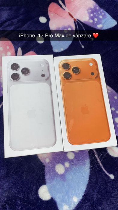 Titlu: iPhone 17 Pro Max 1TB – aspect nou, cu cutie și accesorii