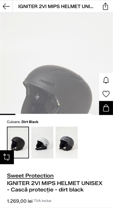 Casca ski Sweet Protection Igniter Mips, Dirt Black M-L