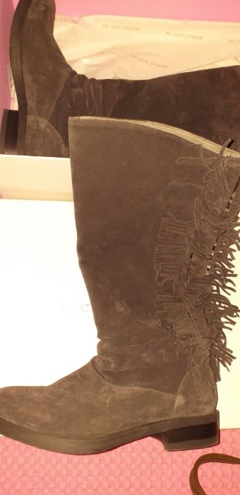 Cizme piele întoarsă we love couture
