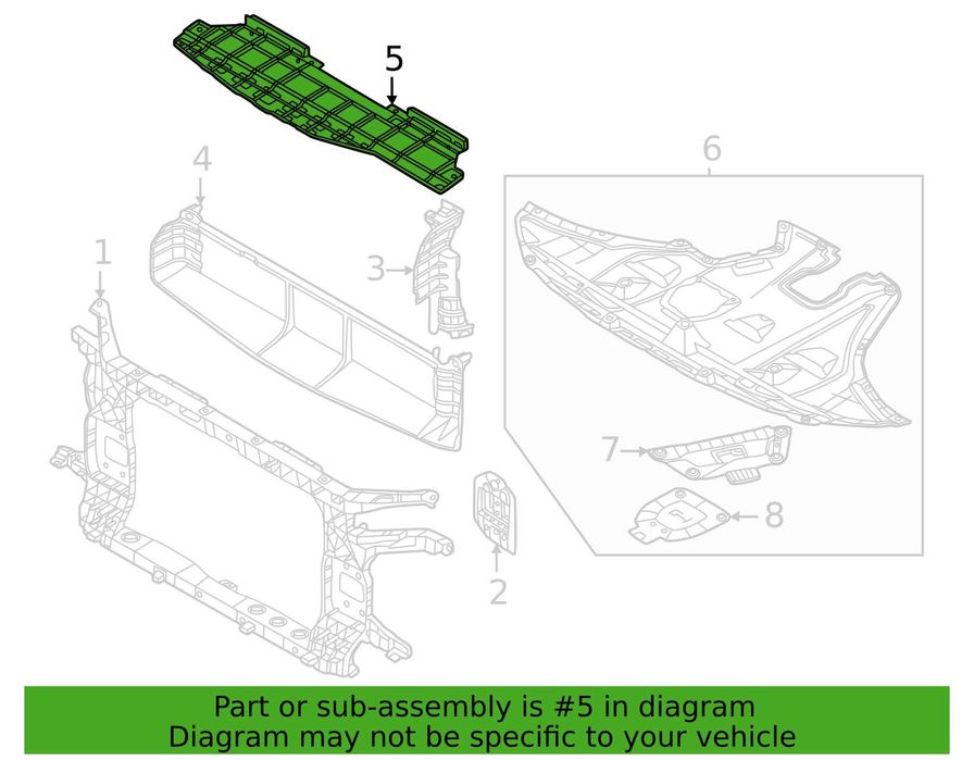 Дефлектор радиатора Hyundai Tucson 2021