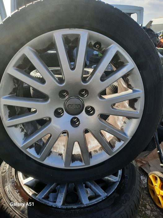 Ляти джанти с гуми за АУДИ, 5×112, 17цола