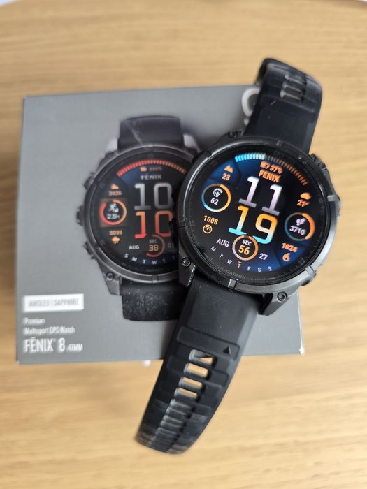 Garmin Fenix 8 47mm AMOLED Sapphire titanium DLC