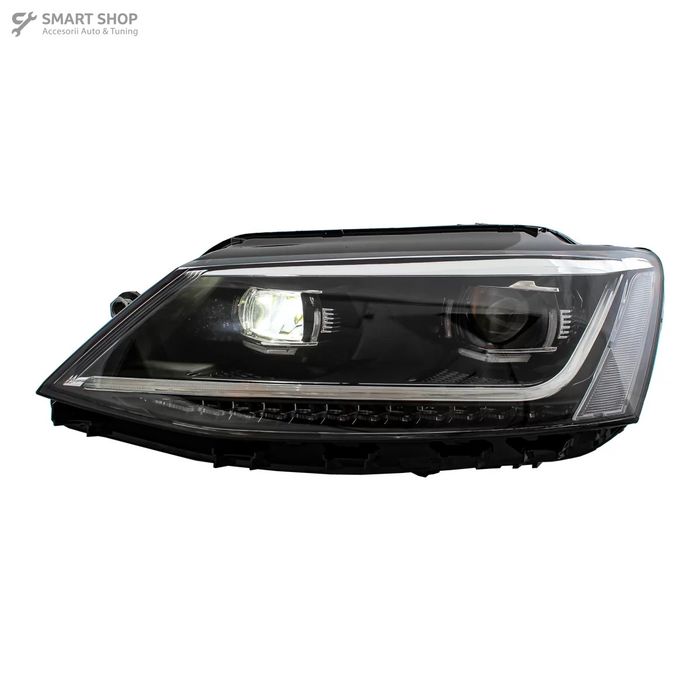 Faruri LED DRL compatibil cu VW Jetta Mk6 VI (2011-2017) Semnal Dinamic Secvential Xenon Matrix Design