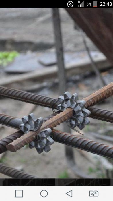 Фиксатор арматуры звездочки 20/10/16 стулчики 15. 35. 45./10\16