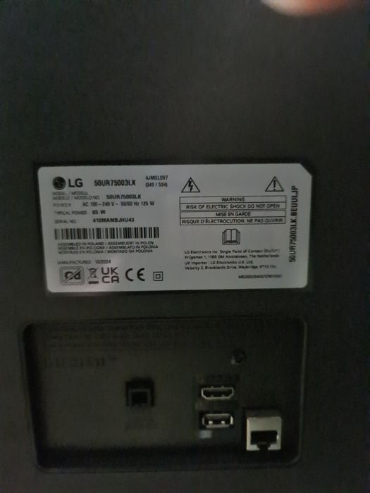 Продавам телевизор LG 50