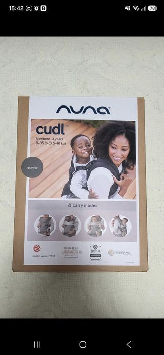 Marsupiu bebe Nuna Cudl