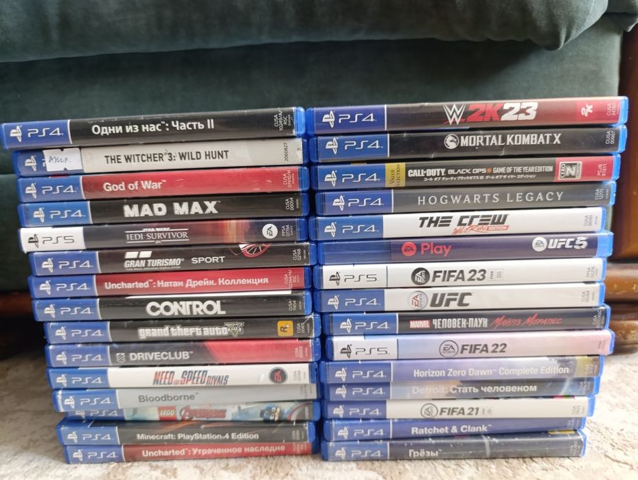 Диски игровые на PS4 и PS5