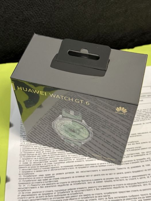 ЗАПЕЧАТАН 46mm Huawei Watch GT 6 Yettel Гаранция 2027 Green GT6