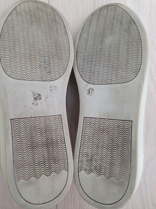 BENVENUTI Sneakers Tenisi dama piele naturala gri marime 37 Curier OLX