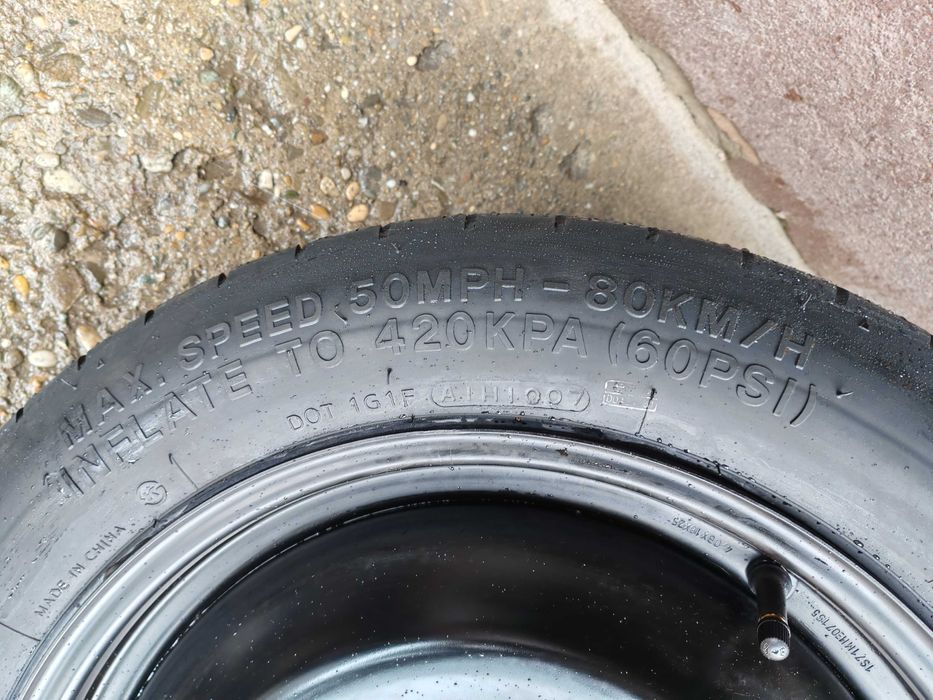 Roata rezerva slim noua pe 16,5*108,HANKOOK,T125 85R16