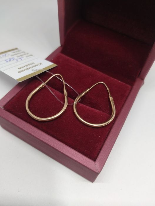 серьги золотые 3.5гр 583 пробы 3см
