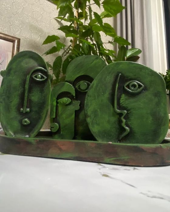 Набор гипсовых фигур "Лица"