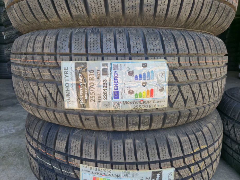 4 Anvelope M+S IARNA - 255/70/16 111H - Kumho WinterCraft WP71 SUV - NOU - DOT 2023 !