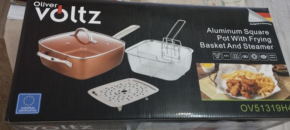Нова тава за печене и готвене на пара voltz