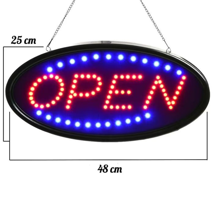 LED табела, 48x25cm OPEN/ отворено
