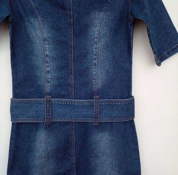 НОВОЕ СТИЛЬНОЕ  джинсовое платье! Размер М (44-46)