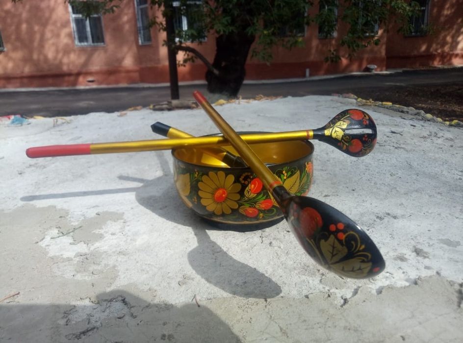 Хохлома. Ложки. Чашки.