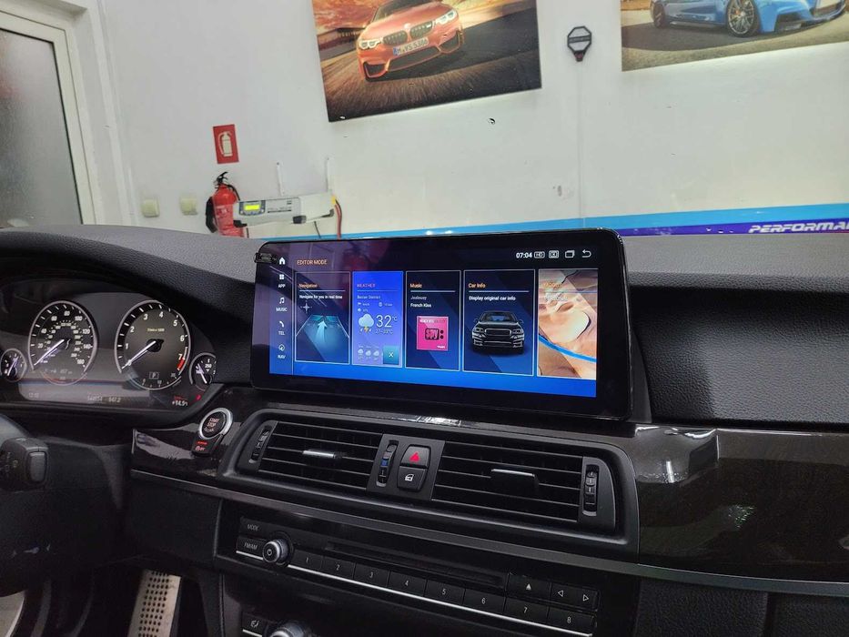 Навигация с ANDROID 14 8GB RAM 128GB HDD BMW F10 F11 БМВ Ф10 Ф11 CIC NBT + Apple Carplay