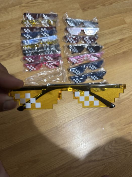 Ochelari de soare thug life/ ochelari de soare minecraft copii