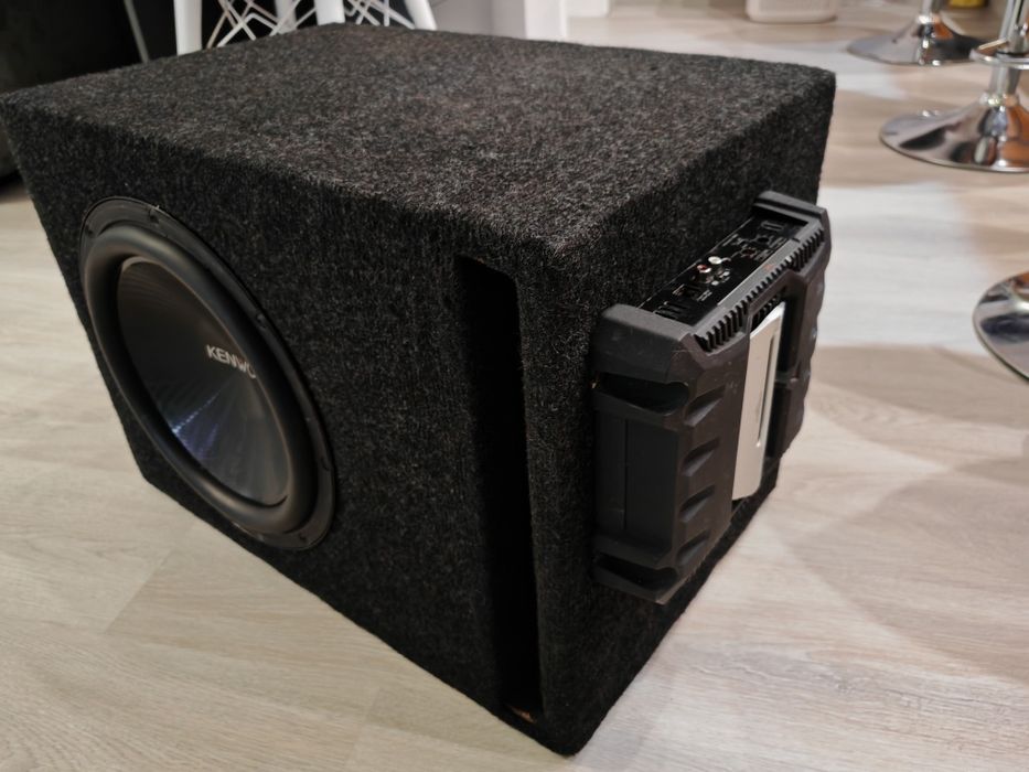 Kenwood  RMS 400W 12" + усилвател  Kenwood 600W