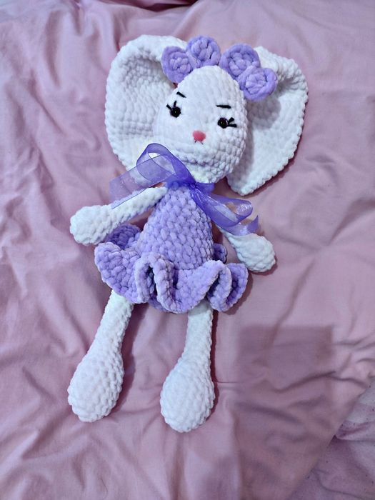 Ръчно изработена плетена играчка, зайче, мече и други