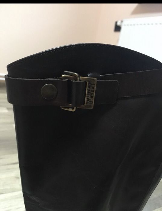 Cizme piele manufacture d’Essai originale 38 cisme maro noi ghete
