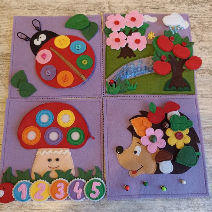 Развивающие планшеты из фетра