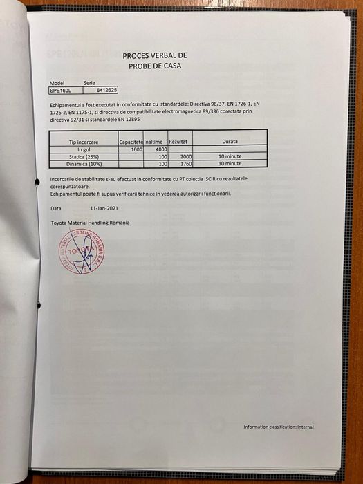 Liza electrica cu catarg Toyota/ schimb cu autoturism