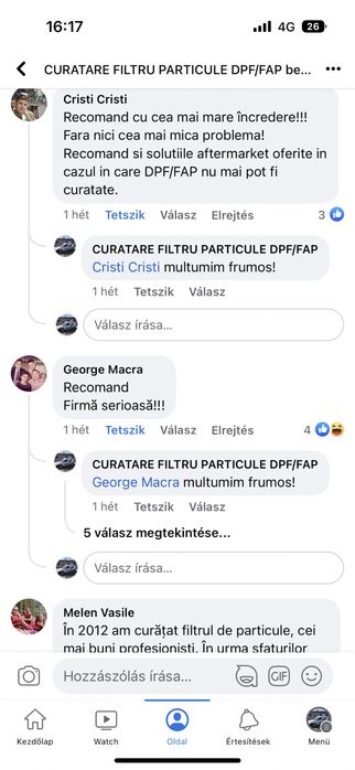 Filtru de Particule, Regenerare Filtru de Particule DPF Profesional